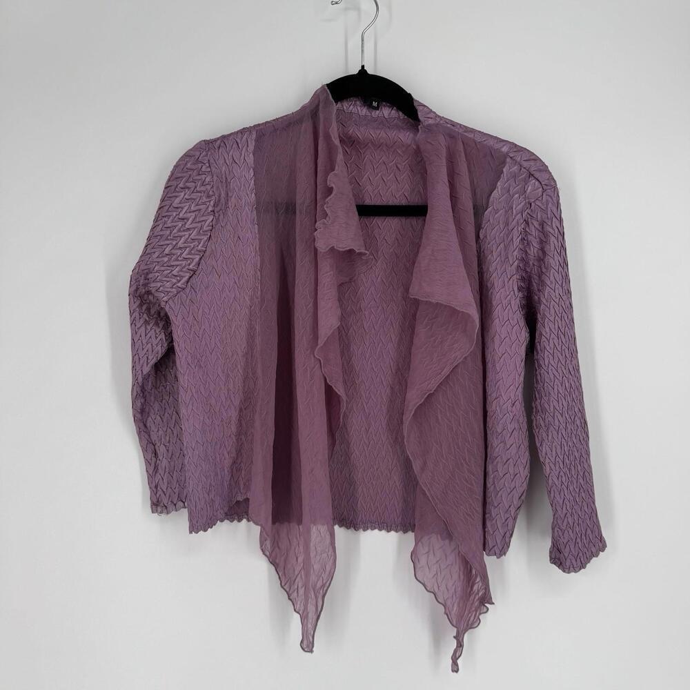 vintage 90s y2k top komarov purple flowy fairy feminine dainty  whimsigoth